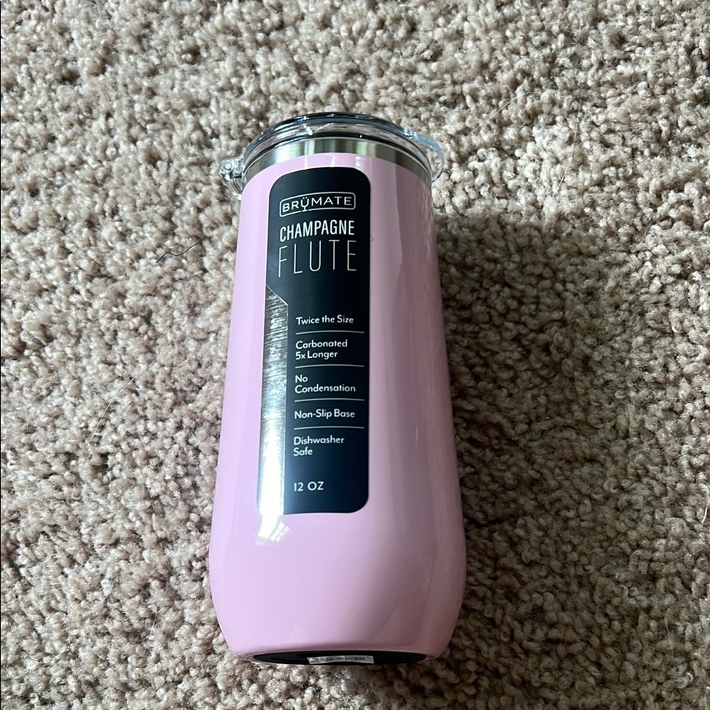 BrüMate Pink Champagne Flute